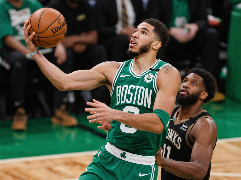 塔图姆的表现毋庸置疑。他在比赛中不仅成为